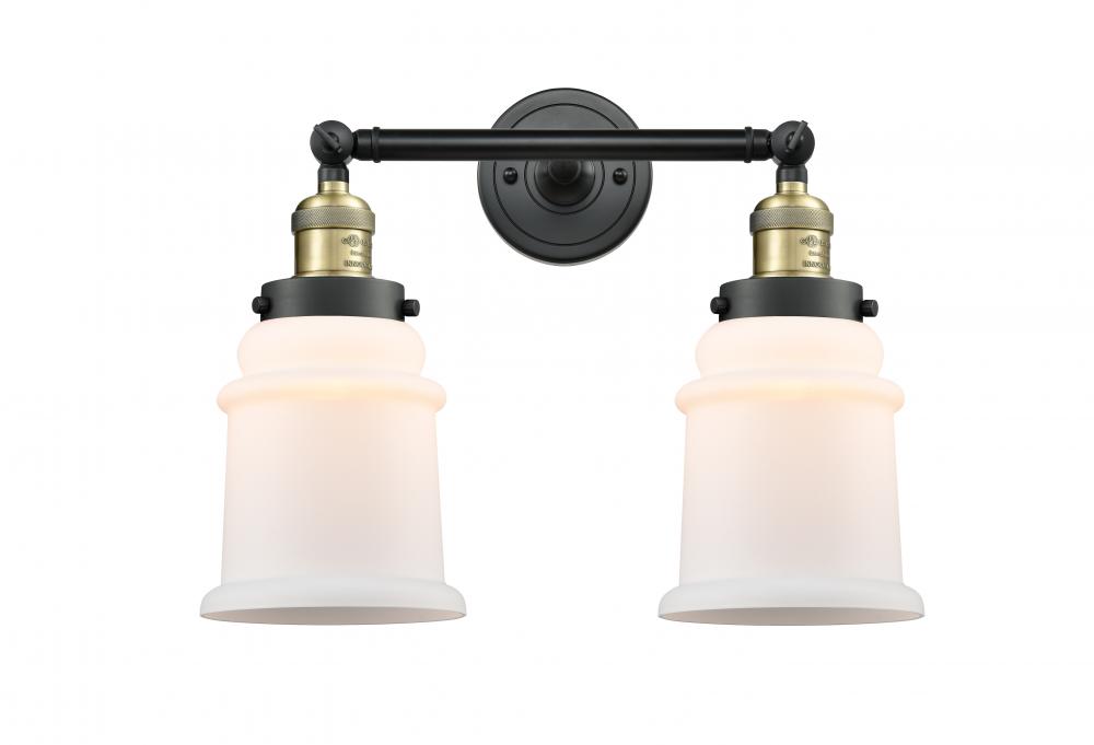 Canton - 2 Light - 17 inch - Black Antique Brass - Bath Vanity Light