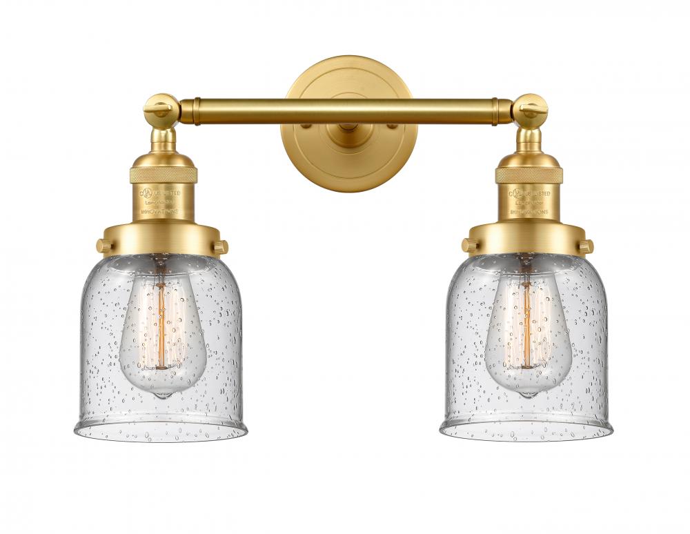 Bell - 2 Light - 16 inch - Satin Gold - Bath Vanity Light