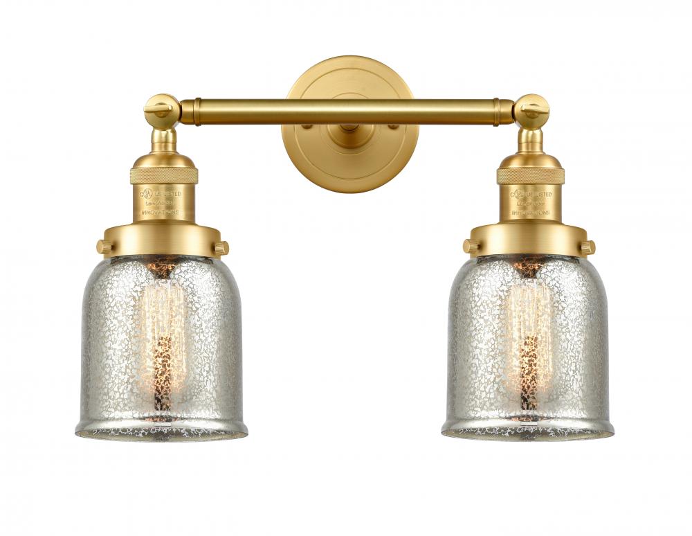 Bell - 2 Light - 15 inch - Satin Gold - Bath Vanity Light