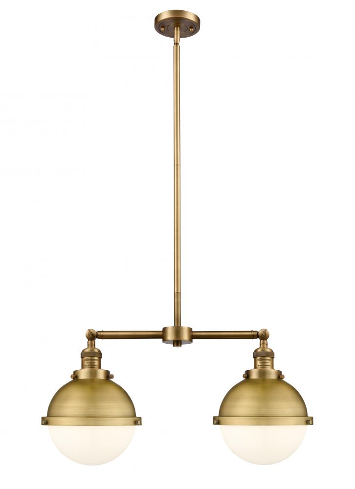 Hampden - 2 Light - 18 inch - Brushed Brass - Stem Hung - Island Light