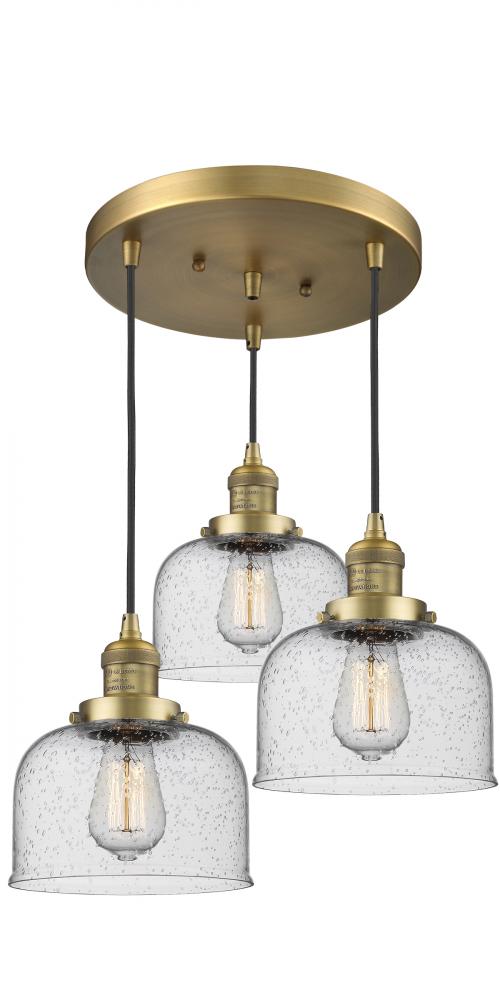 Large Bell 3 Light Multi-Pendant