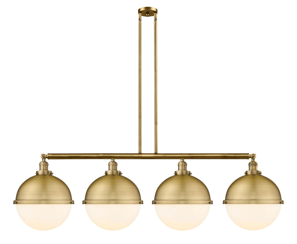 Hampden - 4 Light - 58 inch - Brushed Brass - Stem Hung - Island Light