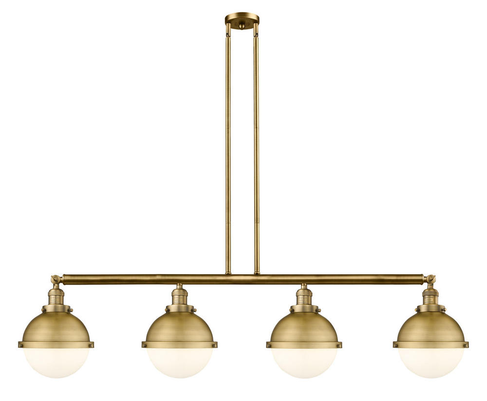 Hampden - 4 Light - 54 inch - Brushed Brass - Stem Hung - Island Light