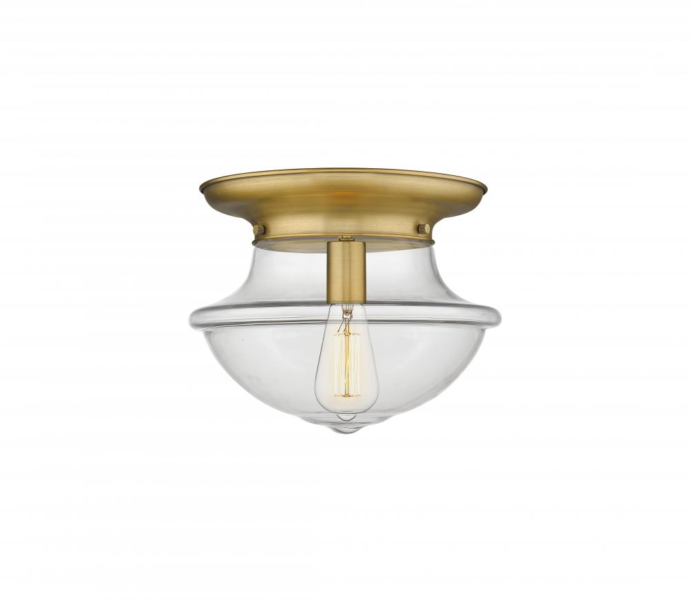 Oxford - 1 Light - 14 inch - Brushed Brass - Flush Mount