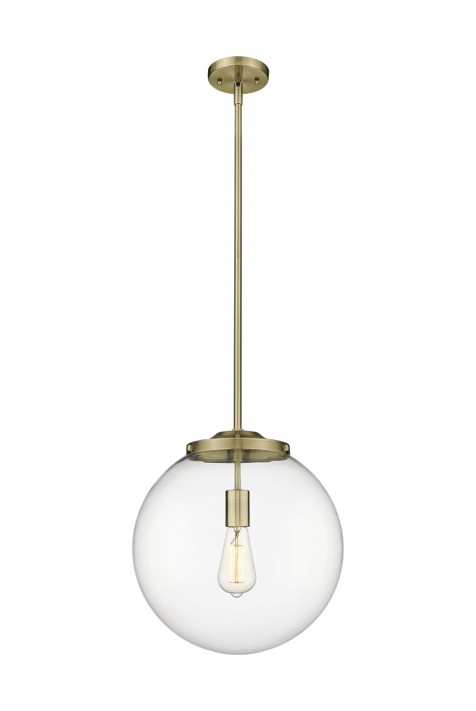 Beacon - 1 Light - 16 inch - Antique Brass - Stem Hung - Pendant