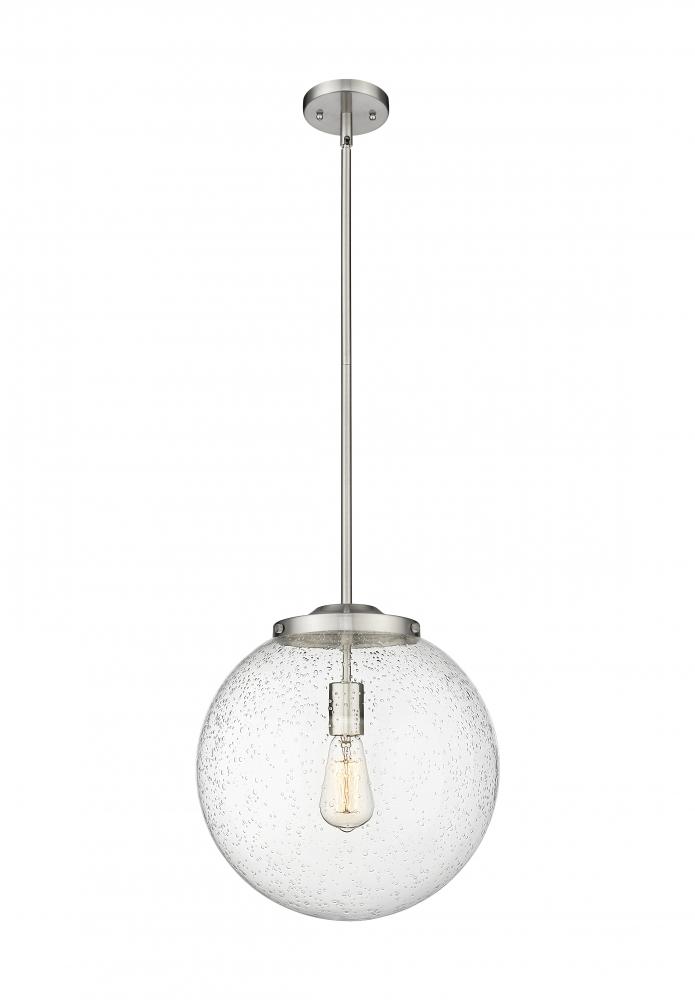 Beacon - 1 Light - 16 inch - Brushed Satin Nickel - Stem Hung - Pendant