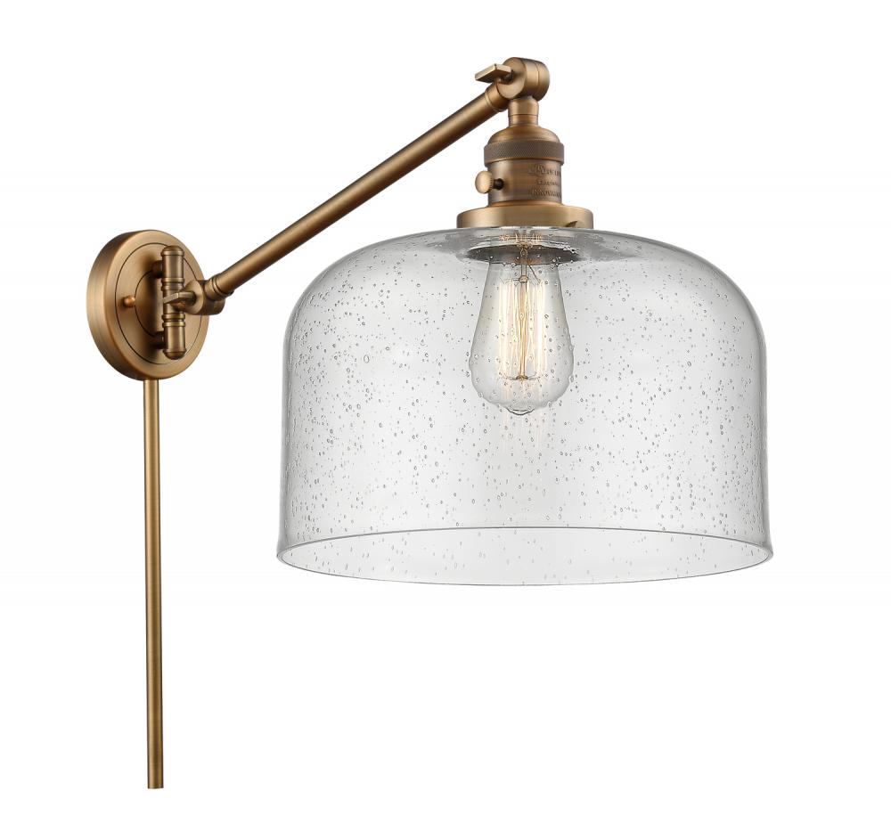 Bell - 1 Light - 12 inch - Brushed Brass - Swing Arm