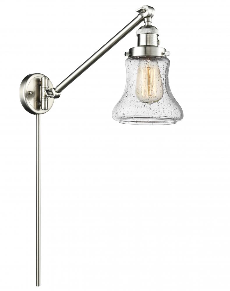 Bellmont - 1 Light - 8 inch - Brushed Satin Nickel - Swing Arm