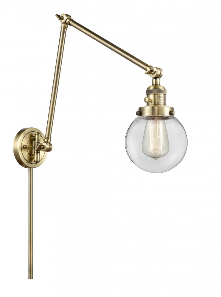 Beacon - 1 Light - 6 inch - Antique Brass - Swing Arm