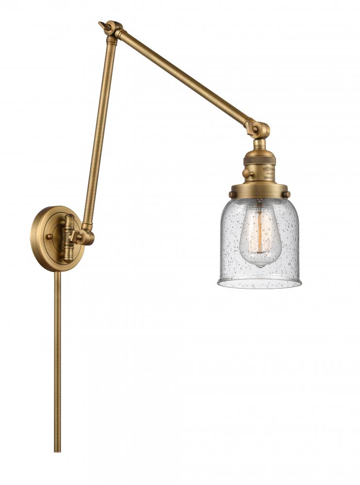 Bell - 1 Light - 8 inch - Brushed Brass - Swing Arm