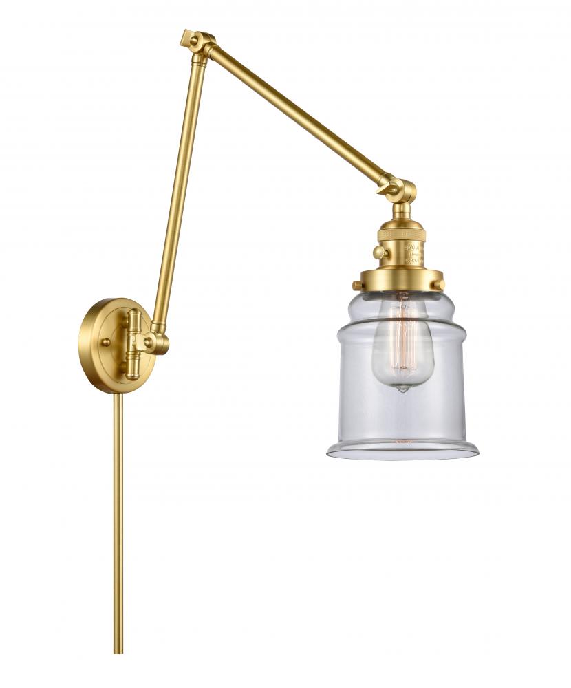 Canton - 1 Light - 6 inch - Satin Gold - Swing Arm