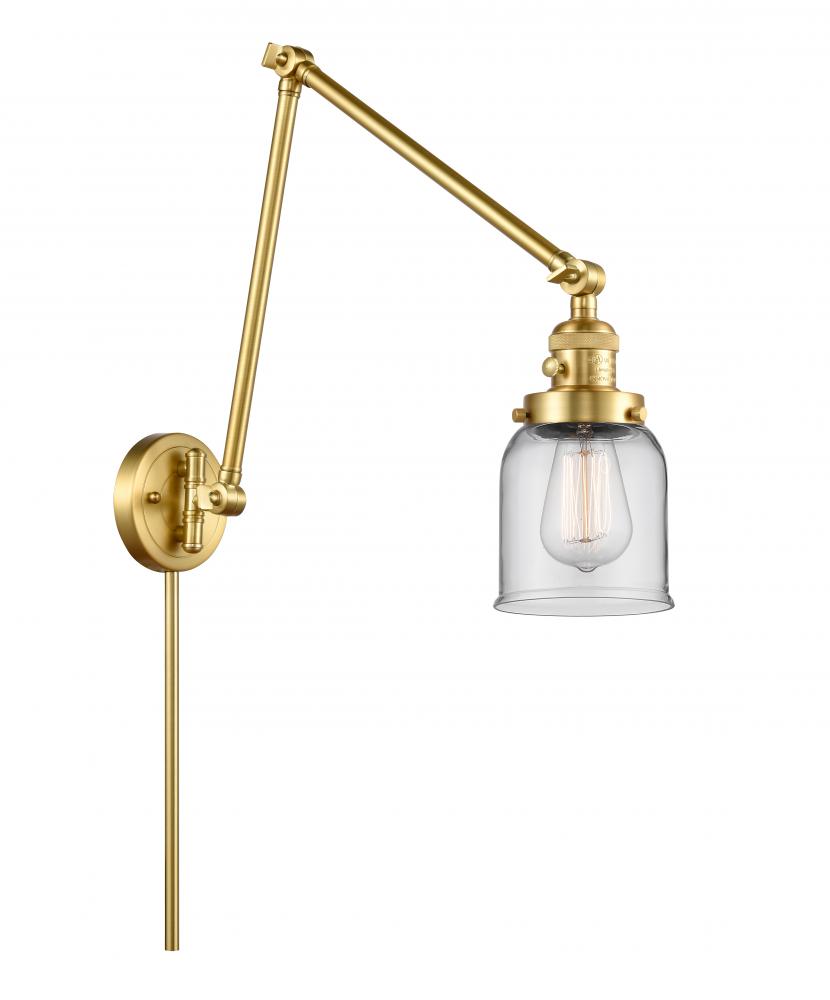 Bell - 1 Light - 8 inch - Satin Gold - Swing Arm