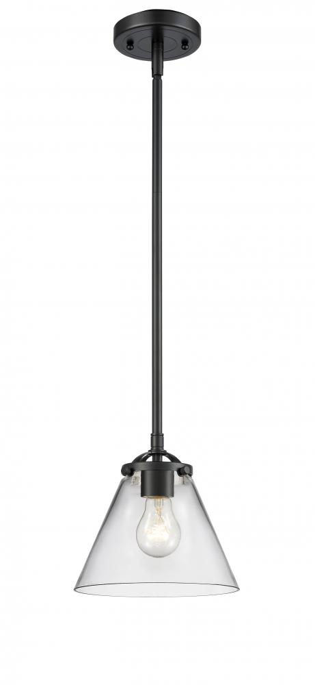 Cone - 1 Light - 8 inch - Oil Rubbed Bronze - Cord hung - Mini Pendant