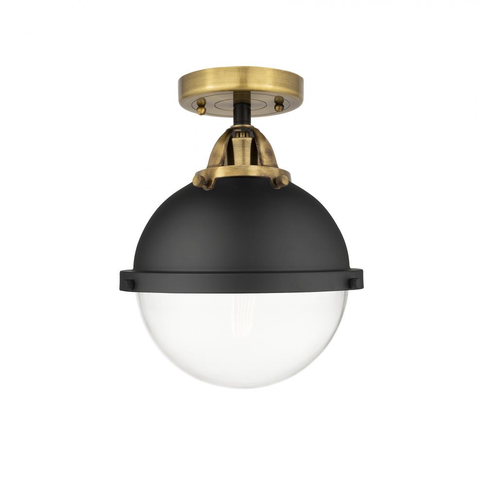 Hampden - 1 Light - 9 inch - Black Antique Brass - Semi-Flush Mount