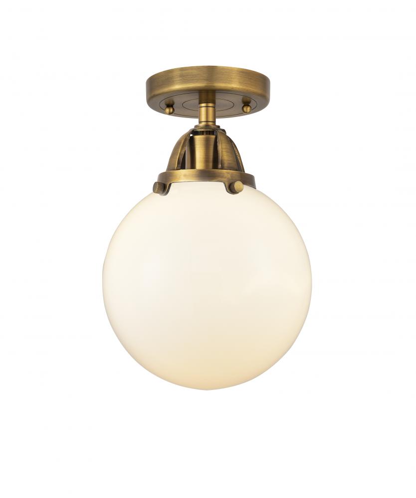 Beacon - 1 Light - 8 inch - Brushed Brass - Semi-Flush Mount