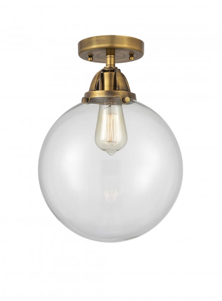 Beacon - 1 Light - 10 inch - Brushed Brass - Semi-Flush Mount