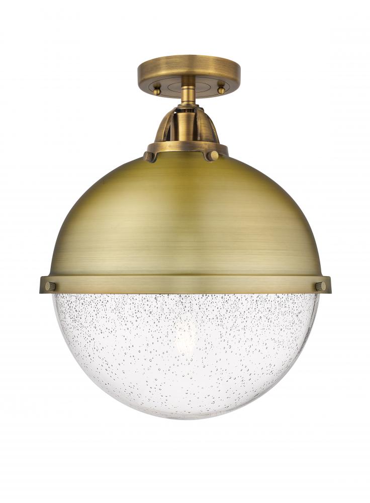 Hampden - 1 Light - 13 inch - Brushed Brass - Semi-Flush Mount