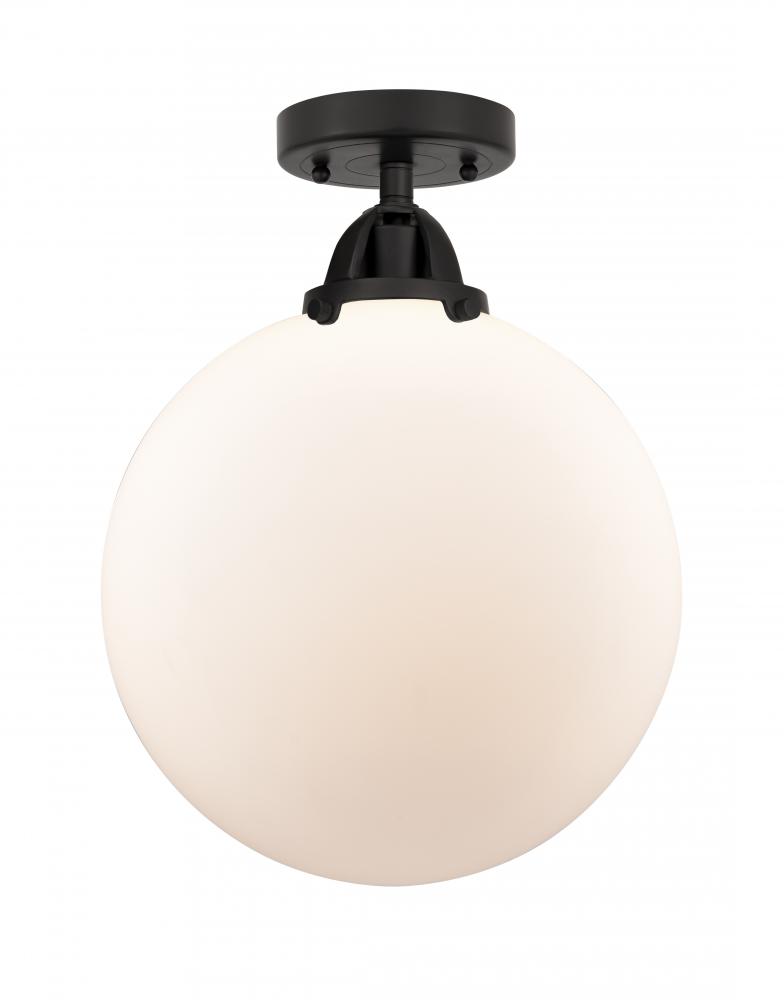 Beacon - 1 Light - 12 inch - Matte Black - Semi-Flush Mount