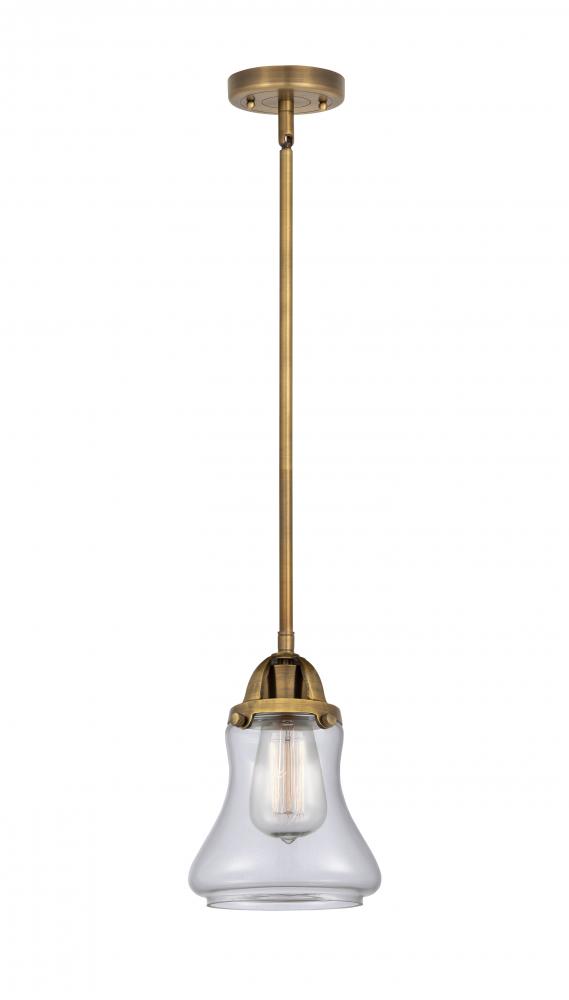 Bellmont - 1 Light - 6 inch - Brushed Brass - Cord hung - Mini Pendant