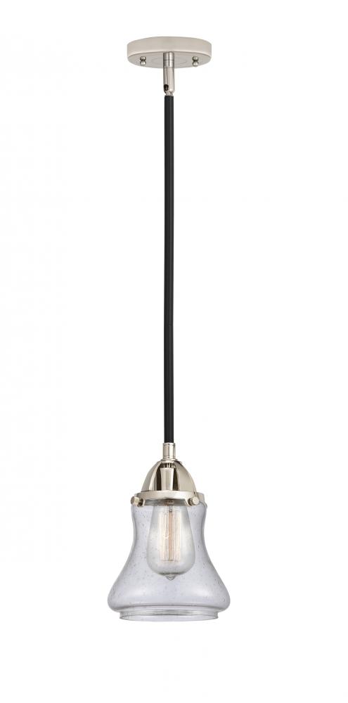 Bellmont - 1 Light - 6 inch - Black Polished Nickel - Cord hung - Mini Pendant