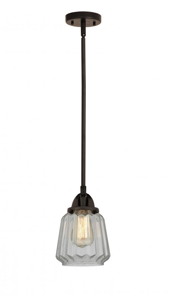 Chatham - 1 Light - 7 inch - Oil Rubbed Bronze - Cord hung - Mini Pendant