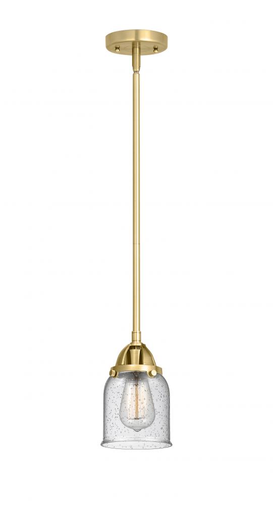 Bell - 1 Light - 5 inch - Satin Gold - Cord hung - Mini Pendant