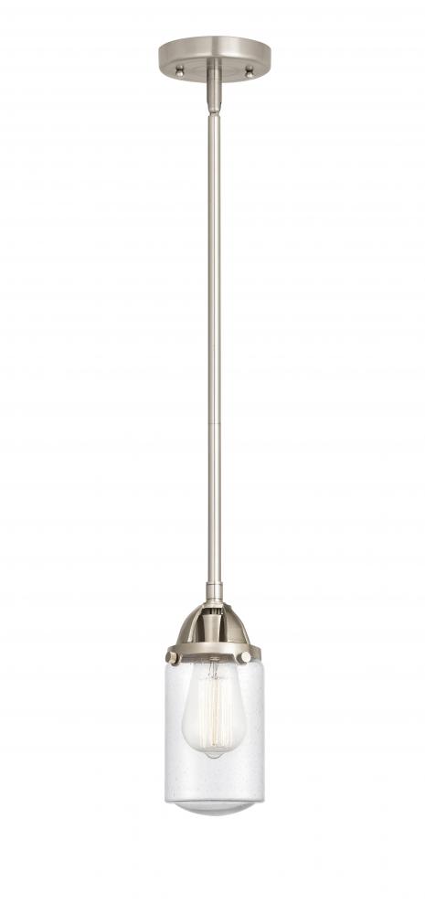 Dover - 1 Light - 5 inch - Brushed Satin Nickel - Cord hung - Mini Pendant