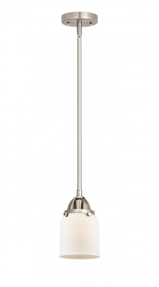 Bell - 1 Light - 5 inch - Brushed Satin Nickel - Cord hung - Mini Pendant