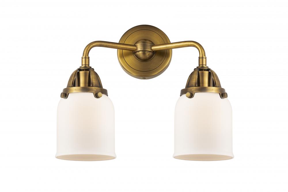 Bell - 2 Light - 13 inch - Brushed Brass - Bath Vanity Light