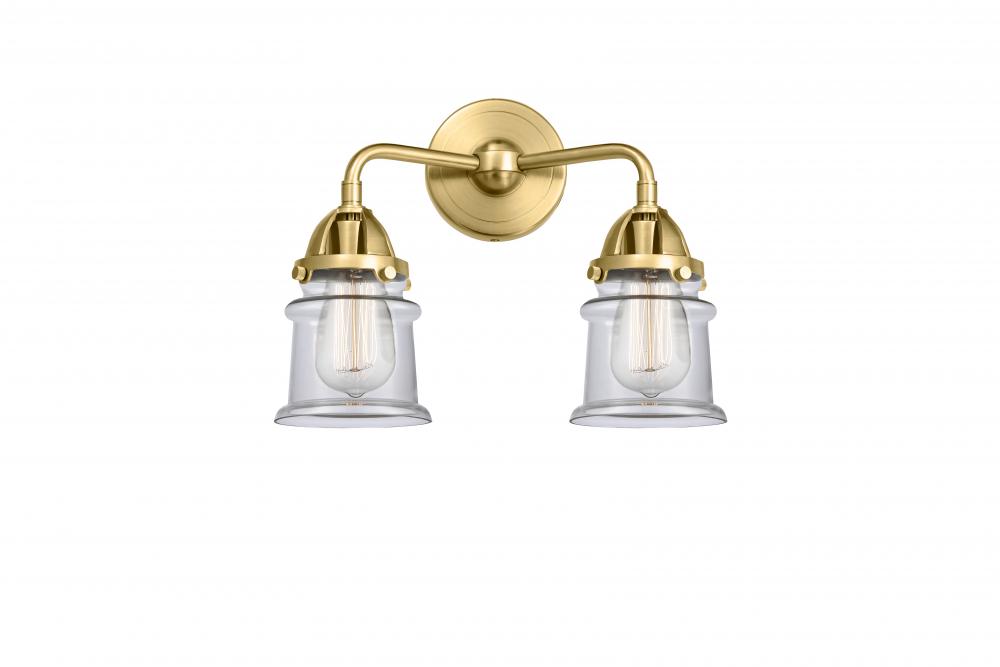 Canton - 2 Light - 13 inch - Satin Gold - Bath Vanity Light