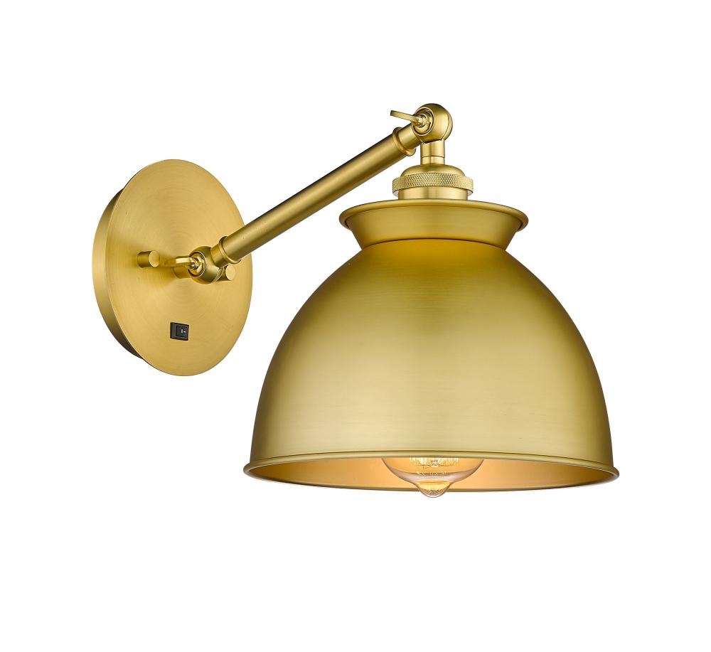 Adirondack - 1 Light - 8 inch - Satin Gold - Sconce