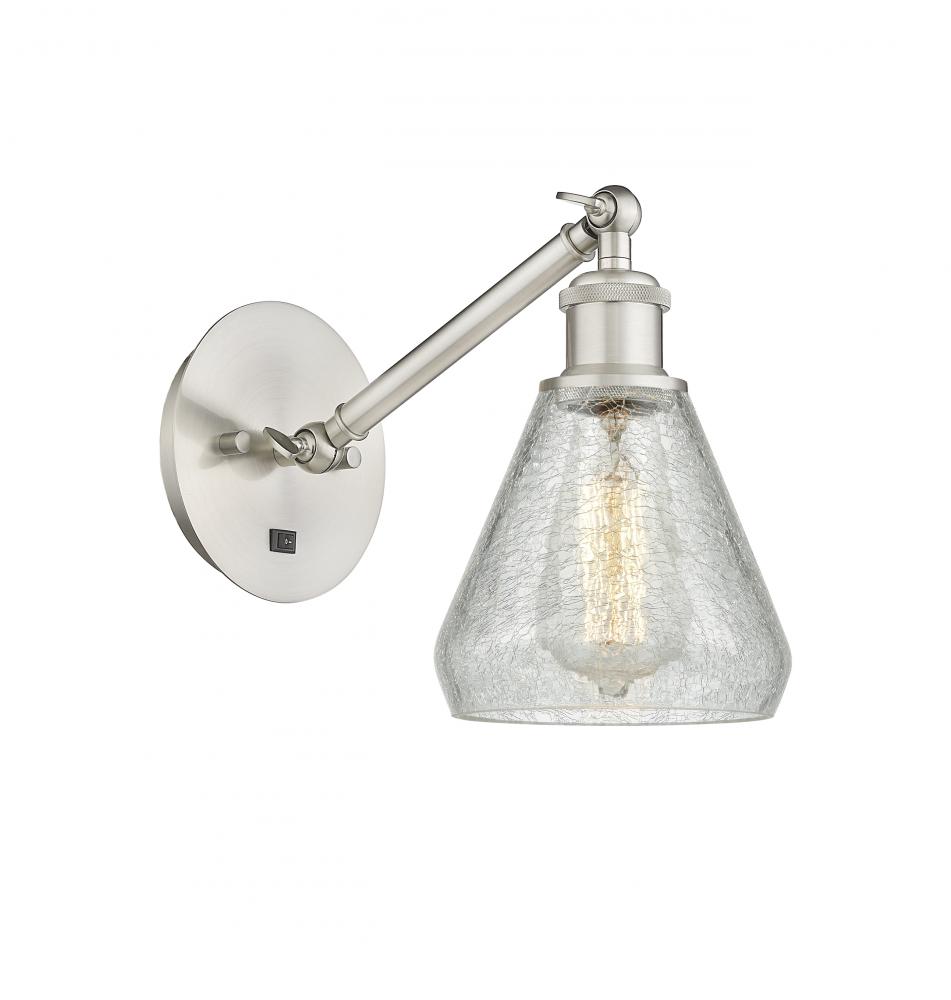 Conesus - 1 Light - 6 inch - Brushed Satin Nickel - Sconce