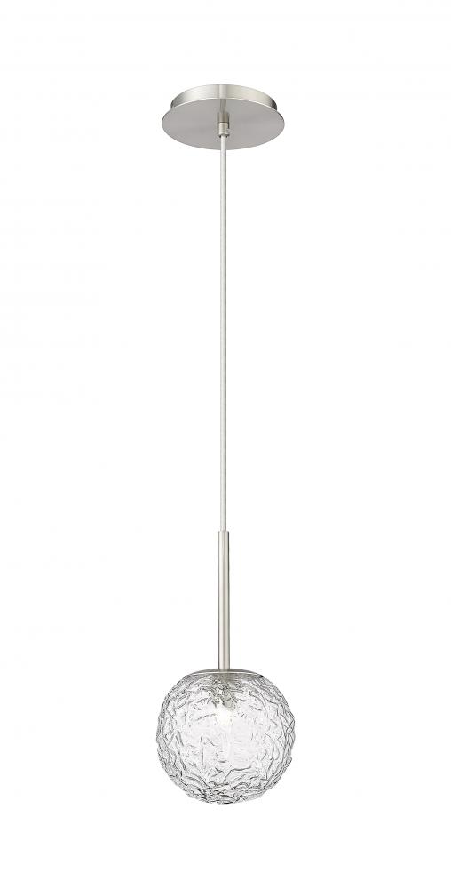 Barrington - 1 Light - 6 inch - Brushed Satin Nickel - Cord hung - Mini Pendant