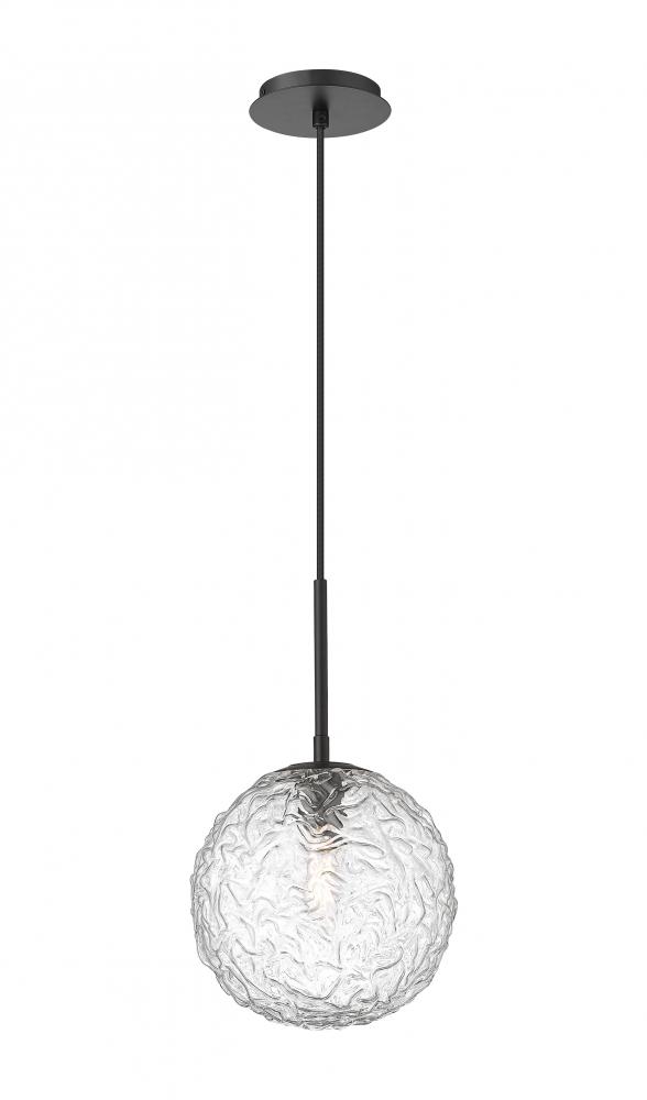 Barrington - 1 Light - 10 inch - Matte Black - Cord hung - Mini Pendant