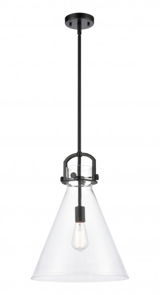 Newton Cone - 1 Light - 14 inch - Satin Nickel - Pendant