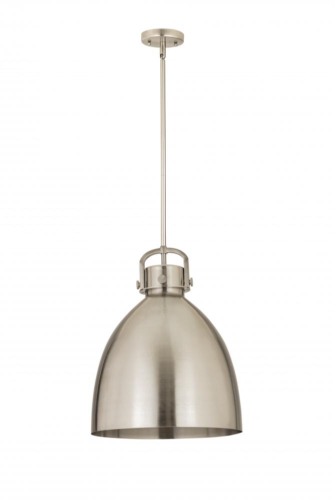 Newton Bell - 1 Light - 16 inch - Satin Nickel - Pendant