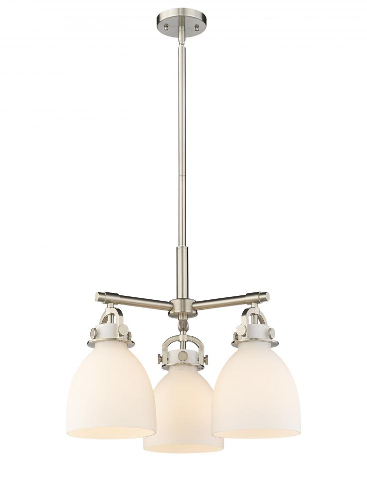 Newton Bell - 3 Light - 21 inch - Satin Nickel - Pendant