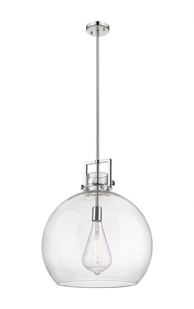 Newton Sphere - 1 Light - 18 inch - Polished Nickel - Pendant