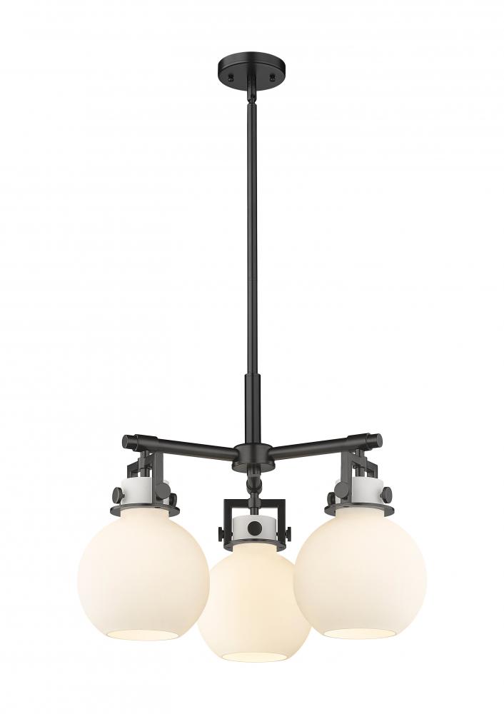 Newton Sphere - 3 Light - 21 inch - Matte Black - Pendant