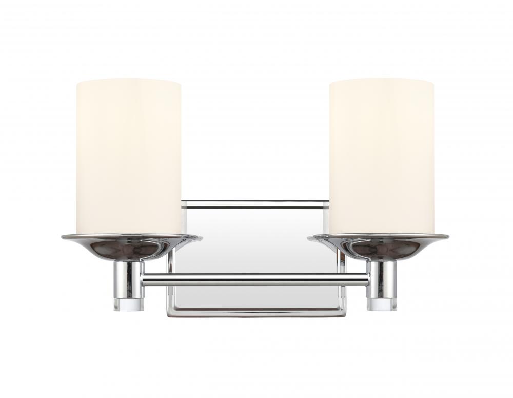 Manhattan - 2 Light - 15 inch - Polished Chrome - Bath Vanity Light