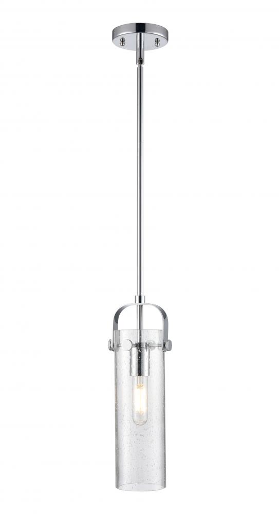 Pilaster II Cylinder - 1 Light - 12 inch Long Glass - Polished Chrome - Pendant