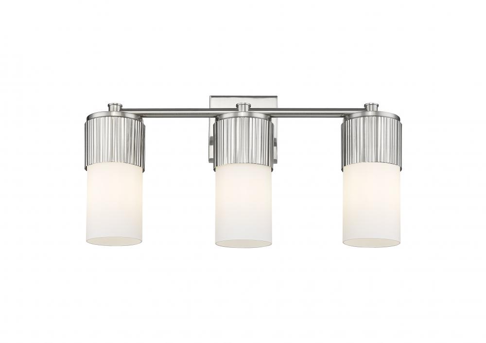 Bolivar - 3 Light - 21 inch - Satin Nickel - Bath Vanity Light