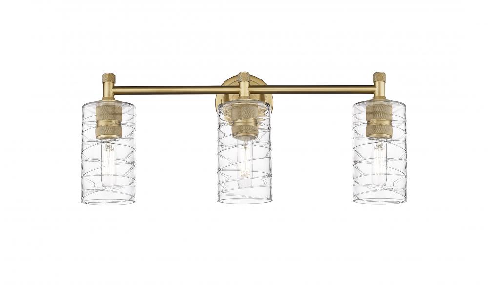 Crown Point - 3 Light - 24 inch - Brushed Brass - Bath Vanity Light