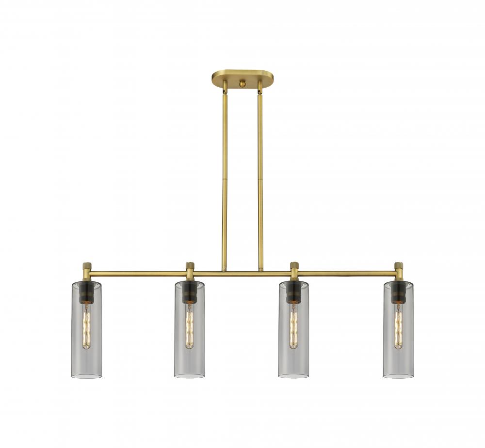 Crown Point - 4 Light - 44 inch - Brushed Brass - Island Light