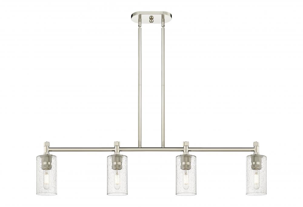 Crown Point - 4 Light - 44 inch - Polished Nickel - Island Light