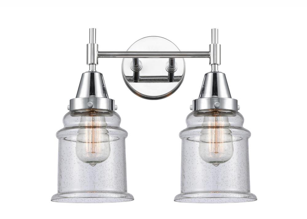 Canton - 2 Light - 15 inch - Polished Chrome - Bath Vanity Light