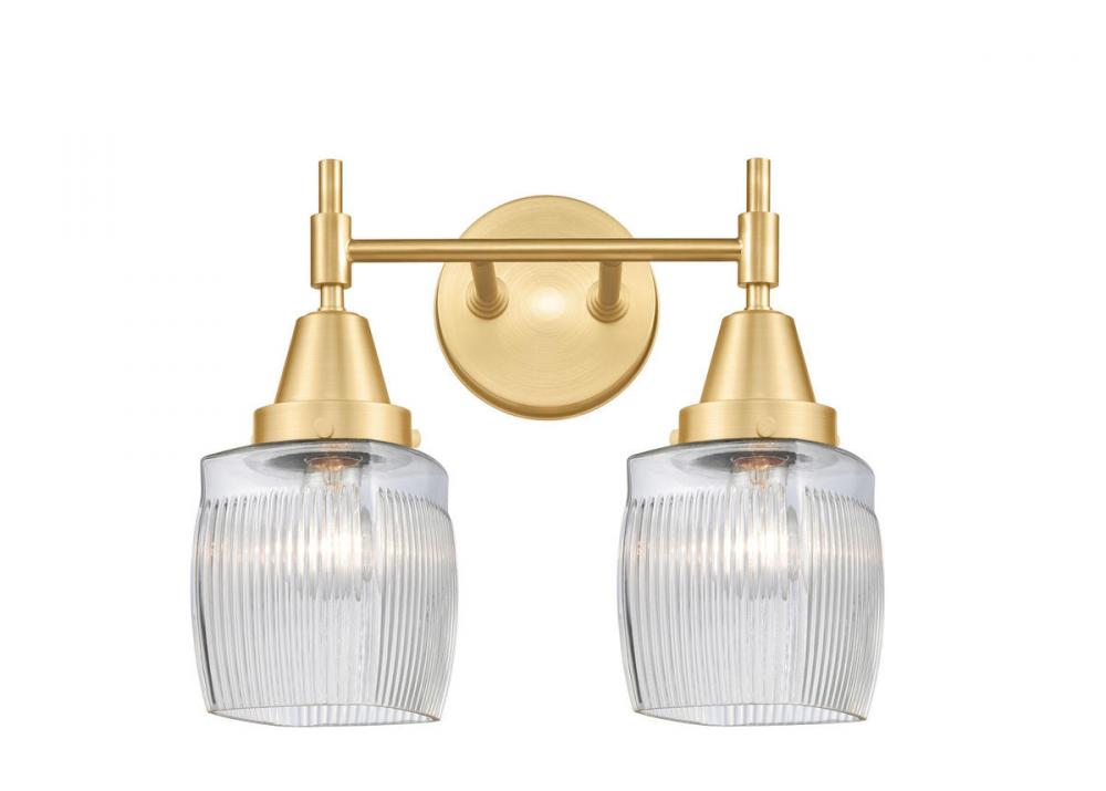 Colton - 2 Light - 15 inch - Satin Gold - Bath Vanity Light