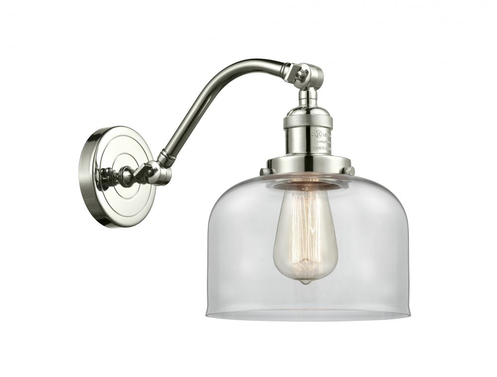 Bell - 1 Light - 8 inch - Polished Nickel - Sconce