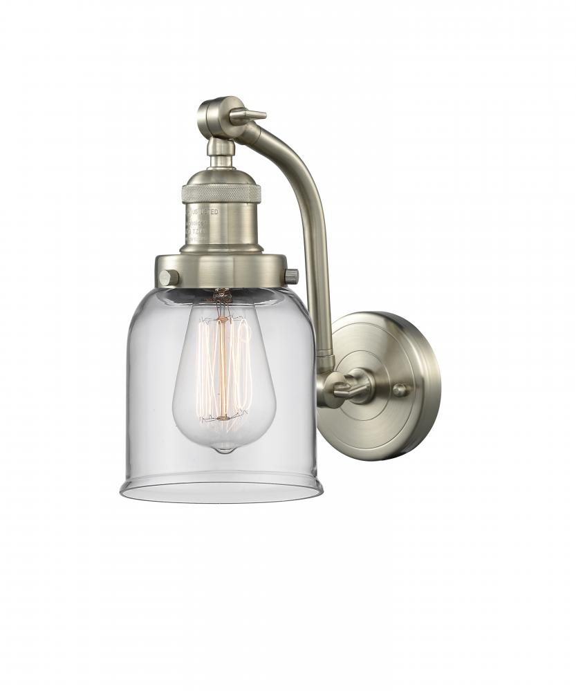 Bell - 1 Light - 5 inch - Brushed Satin Nickel - Sconce