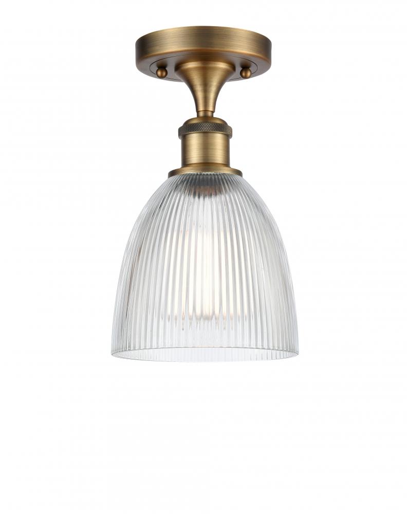 Castile - 1 Light - 6 inch - Brushed Brass - Semi-Flush Mount